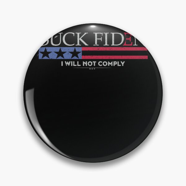 Item preview, Buck Fiden I Will Not Comply Vintage USA Lover designed and sold by Creativy.