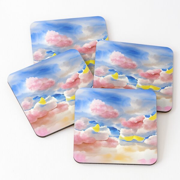 Item preview, clouds in the sky watercolor  designed and sold by AIArtwork21.
