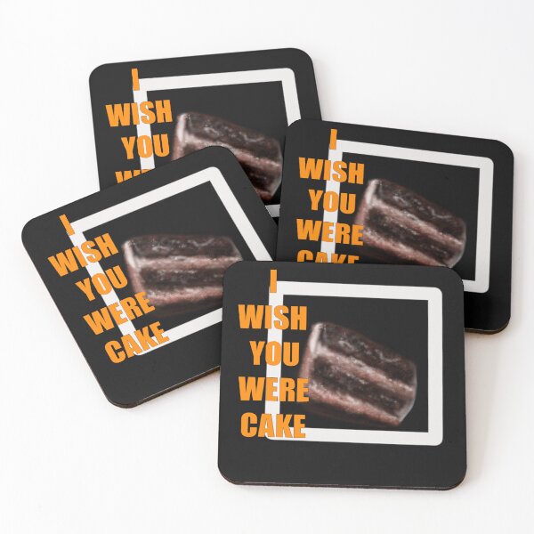 Item preview, I wish you were a cake, funny colorful quote designed and sold by dusso.