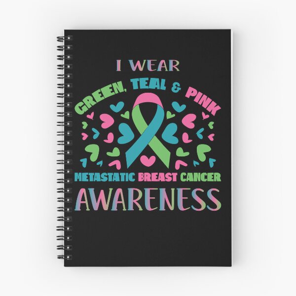 Item preview, Metastatic Breast Cancer Shirt I Wear Green Teal And Pink designed and sold by Heidi Designs.