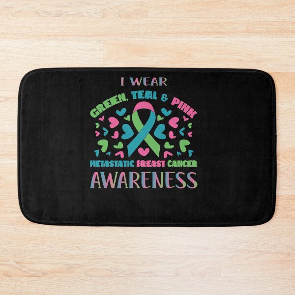 Item preview, Metastatic Breast Cancer Shirt I Wear Green Teal And Pink designed and sold by Heidi Designs.