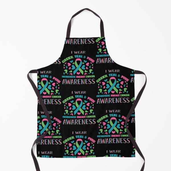 Item preview, Metastatic Breast Cancer Shirt I Wear Green Teal And Pink designed and sold by Heidi Designs.