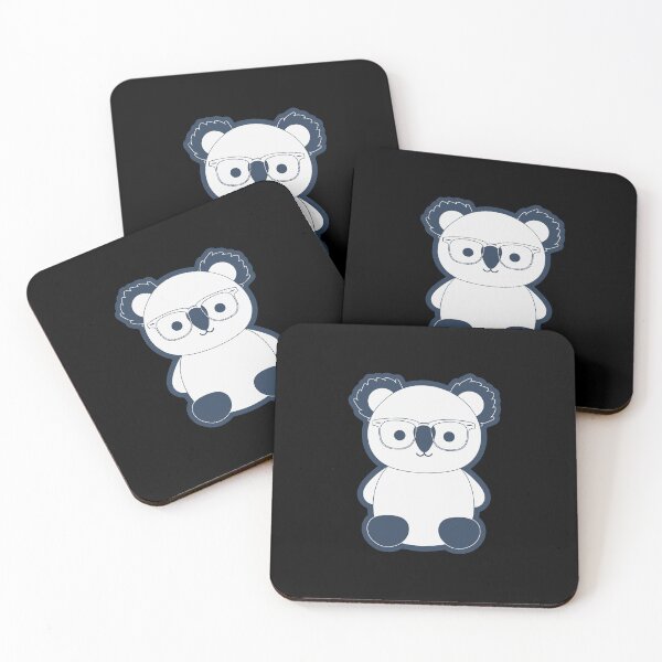 Item preview, Koala with Cute Glasses designed and sold by PurpleTank.