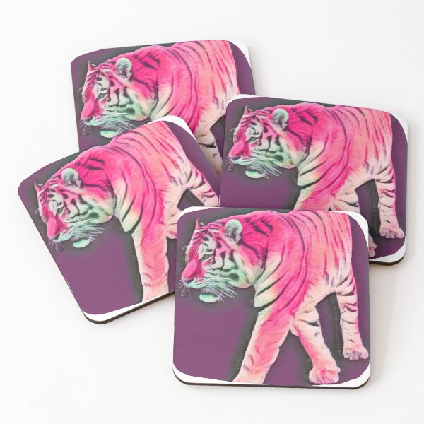 Item preview, Abstract red tiger painting designed and sold by Zevy-Darling.