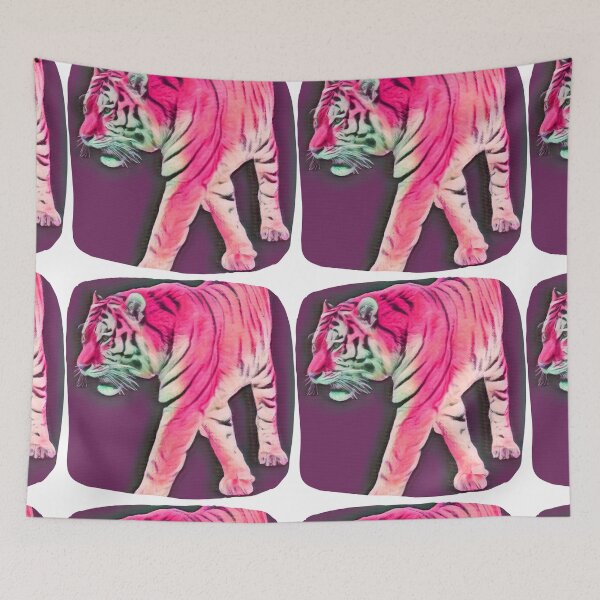Item preview, Abstract red tiger painting designed and sold by Zevy-Darling.