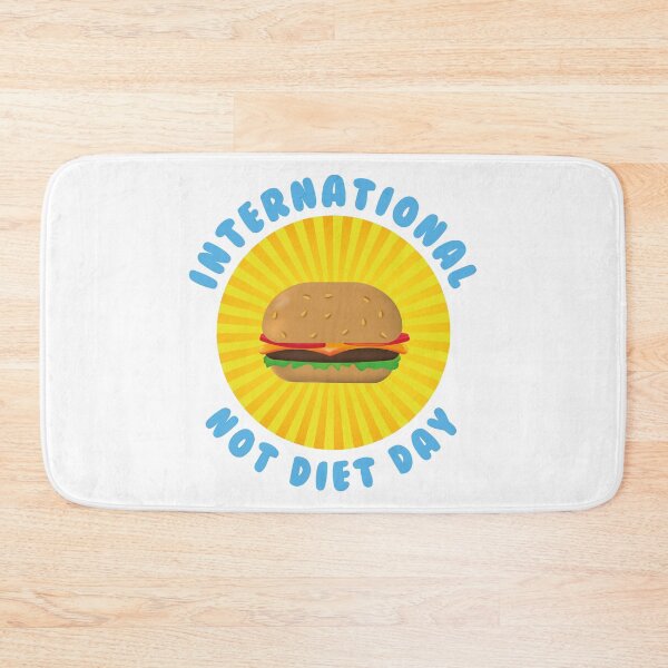 Item preview, Circular design with a hamburger on the international day without diet ( May 6 ) designed and sold by Martapp.
