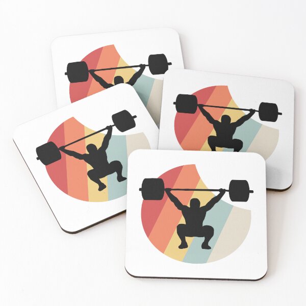 Item preview, My retro weightlifting drawing  designed and sold by Blondiabshop.