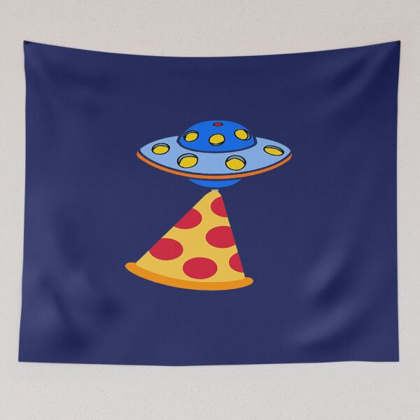 Item preview, Humor Pizza Lovers Alien UFO Abduction designed and sold by edilbertobuitrago.