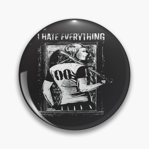 Item preview, I Hate Everything Baseball Card Design designed and sold by WearWolfDesigns.