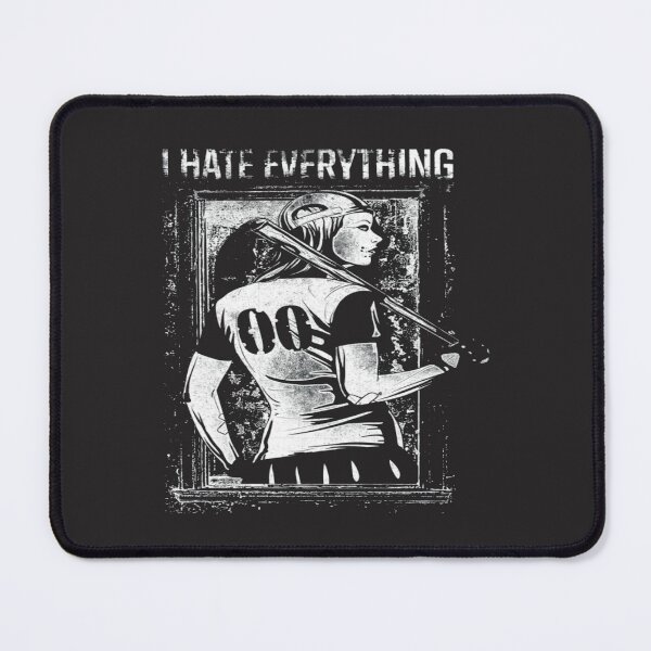 Item preview, I Hate Everything Baseball Card Design designed and sold by WearWolfDesigns.
