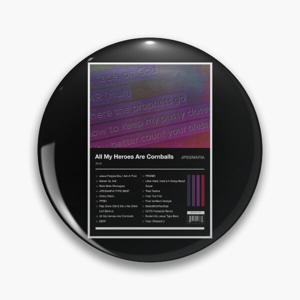 Item preview, All My Heroes Are Cornballs Tracklist (Inverted) designed and sold by TOURETTESBOYLOL.