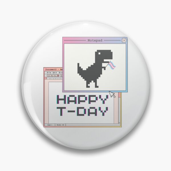 Item preview, Happy Transgender T-day Celebration - Pixel T-rex designed and sold by Koiboi11.
