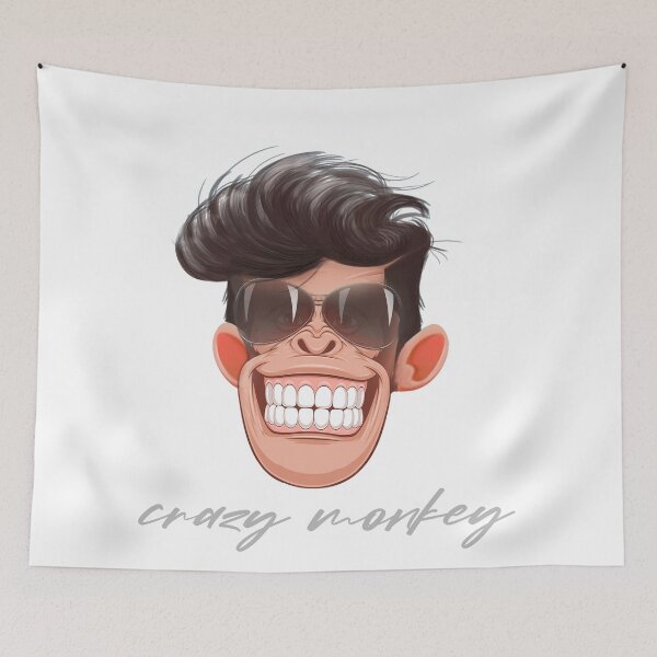 Item preview, crazy monkey designed and sold by Aidaros.