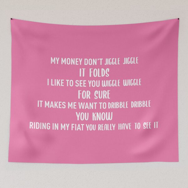 Item preview, Money Don't Jiggle Jiggle (Pink BG) - Meme Trend designed and sold by FilipeFerreira.