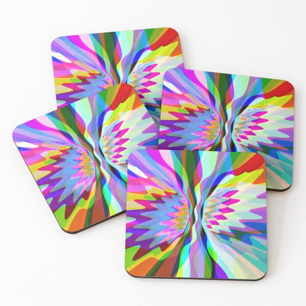 Item preview, Abstract Multicolored Twisted Fractal Split 1 designed and sold by SXW Designs.