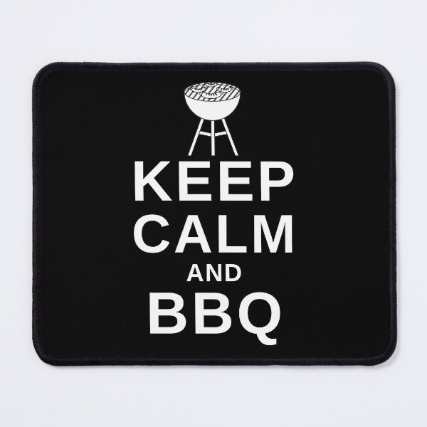 Item preview, Keep Calm and BBQ - Funny BBQ designed and sold by MacAndMoose.