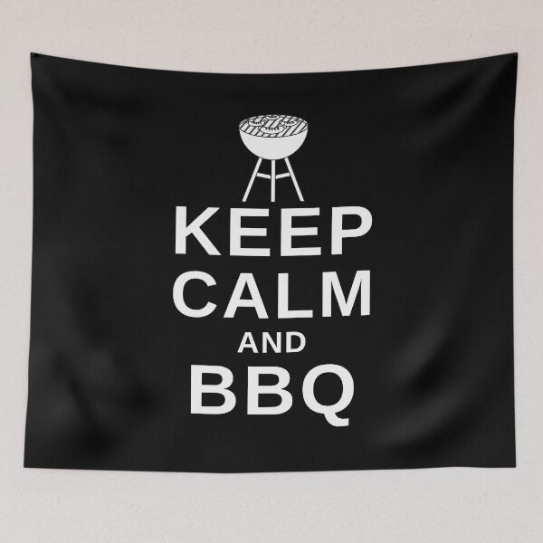 Item preview, Keep Calm and BBQ - Funny BBQ designed and sold by MacAndMoose.
