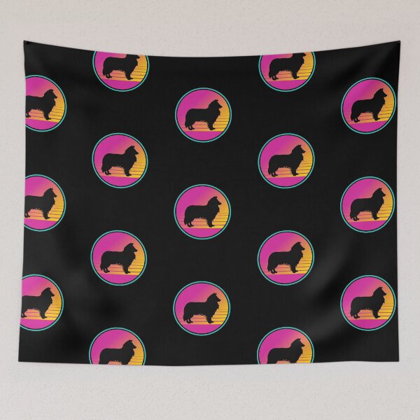 Item preview, Retro Summer Beach 80s Rough Collie Dog Gift  designed and sold by Guarddogdrive.