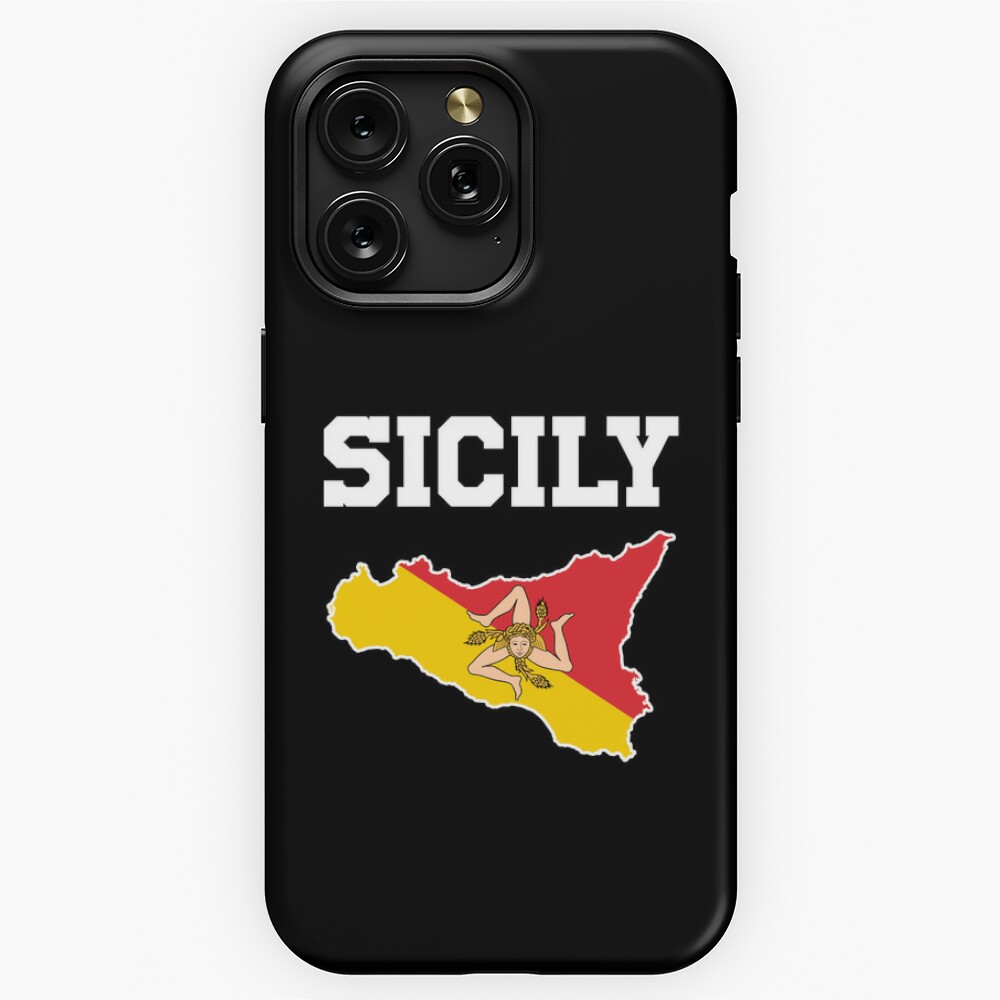 Sicily Map Sicilia Sicilian Flag