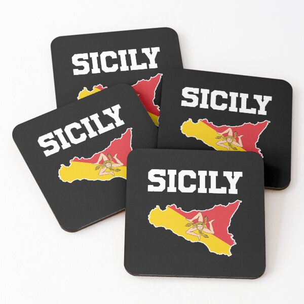 Item preview, Sicily Map Sicilia Sicilian Flag designed and sold by T-shirt For You.