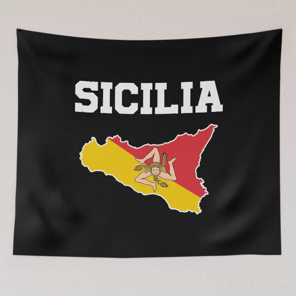 Item preview, Sicily Map Sicilia Sicilian Flag designed and sold by T-shirt For You.