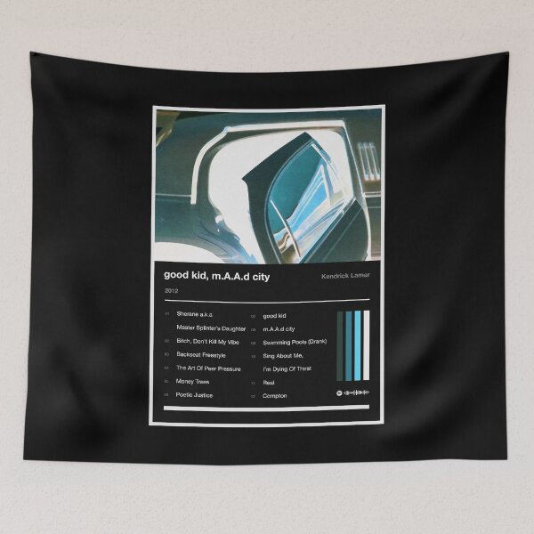 Item preview, Good Kid, M.A.A.D City Tracklist (Inverted) designed and sold by TOURETTESBOYLOL.