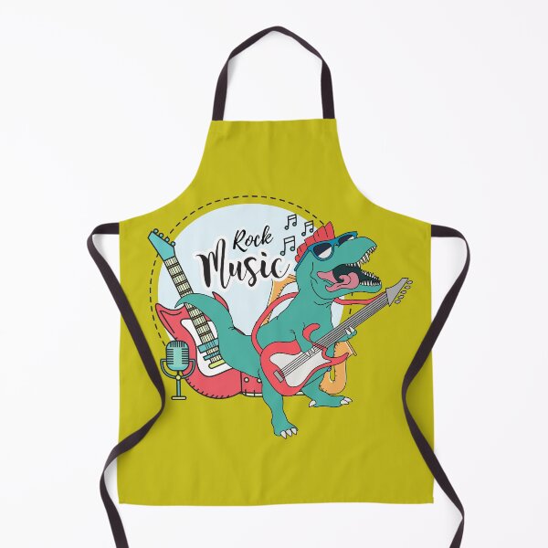 Item preview, Rock Music Dinosaur Playing Rock Guitar designed and sold by SweetbeStore.