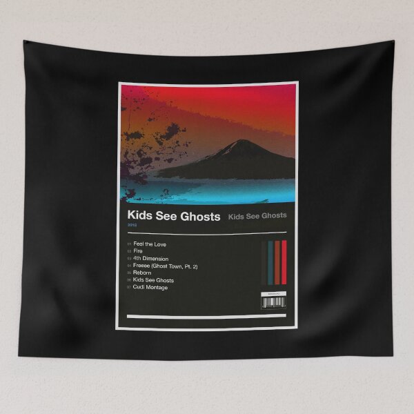 Item preview, Kids See Ghosts Tracklist (Inverted) designed and sold by TOURETTESBOYLOL.