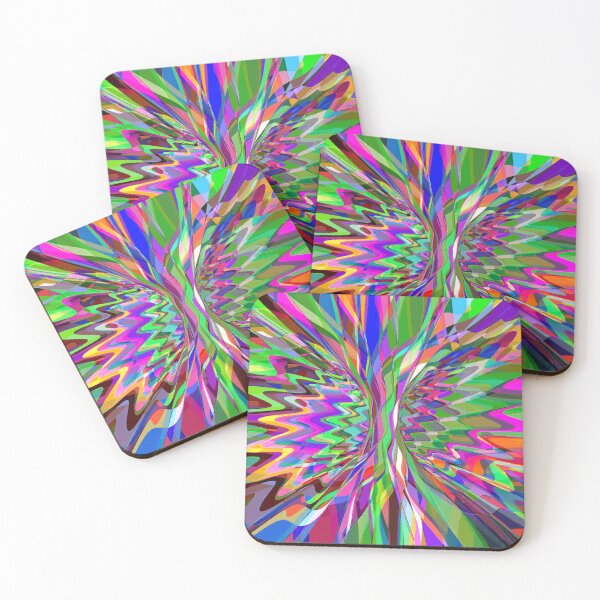 Item preview, Abstract Multicolored Twisted Fractal Split 6 designed and sold by SXW Designs.