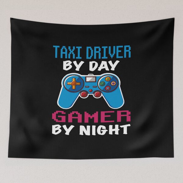 Item preview, taxi driver By Day Gamer By Night shirt, Funny taxi driver Gamer Birthday Gift, taxi driver Dad Husband Boyfriend Video games Lovers Christmas Gift  designed and sold by xlnv.