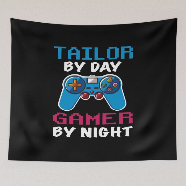 Item preview, tailor By Day Gamer By Night shirt, Funny tailor Gamer Birthday Gift, tailor Dad Husband Boyfriend Video games Lovers Christmas Gift  designed and sold by xlnv.