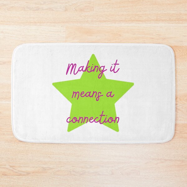 Item preview, Making it Means a Connection - Lifes Inspirational Quotes designed and sold by MikeMargolisArt.