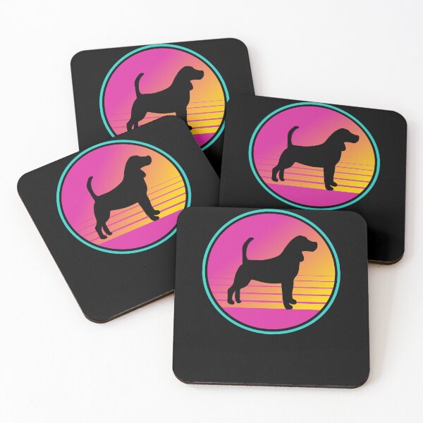 Item preview, Retro Summer Beach 80s Beagle Dog Gift  designed and sold by Guarddogdrive.