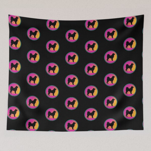 Item preview, Retro Summer Beach 80s Akita Dog Gift  designed and sold by Guarddogdrive.