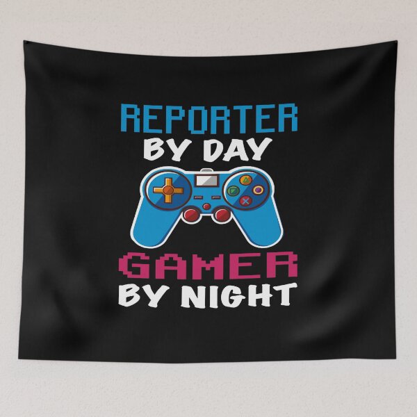 Item preview, reporter By Day Gamer By Night shirt, Funny reporter Gamer Birthday Gift, reporter Dad Husband Boyfriend Video games Lovers Christmas Gift  designed and sold by xlnv.