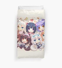 Neko Chibi Duvet Cover