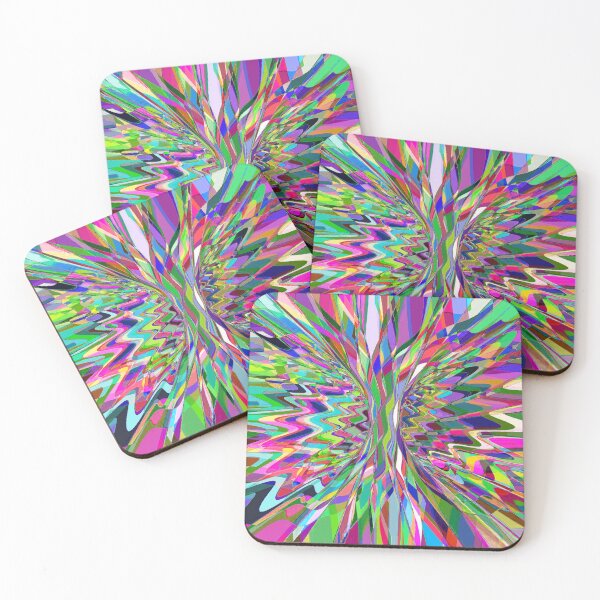 Item preview, Abstract Multicolored Twisted Fractal Split 8 designed and sold by SXW Designs.