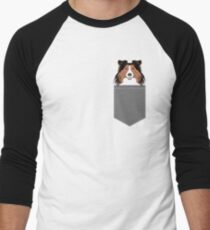 Jordan - Shetland Sheep Dog gifts for sheltie owners and dog people gift ideas perfect dog gifts Men's Baseball ¾ T-Shirt