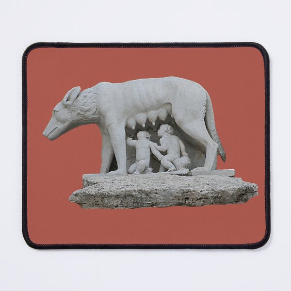 Item preview, Capitoline Wolf Rome Symbol Myth Marble Sculpture designed and sold by worldways.