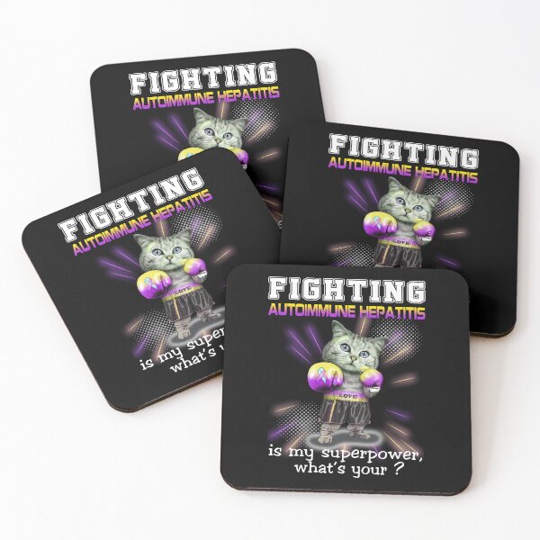 Item preview, Funny Cat Fighting Autoimmune Hepatitis Is My Superpower What's Your designed and sold by Kohend.