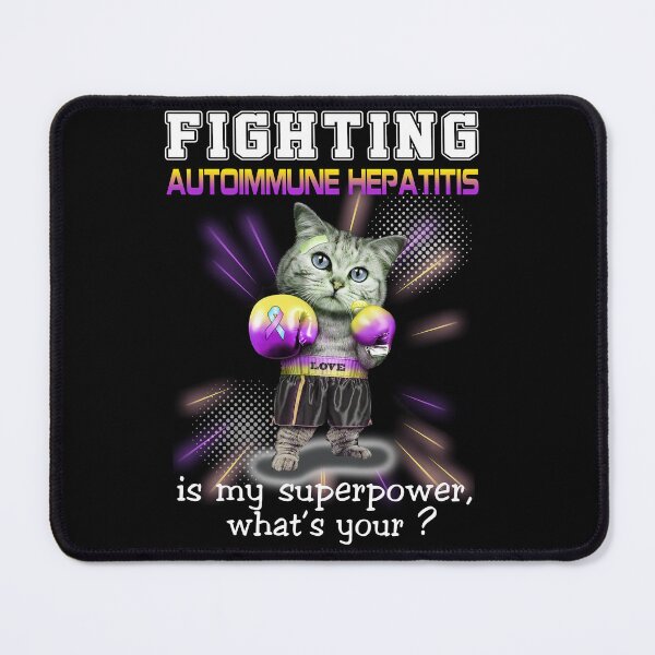 Item preview, Funny Cat Fighting Autoimmune Hepatitis Is My Superpower What's Your designed and sold by Kohend.