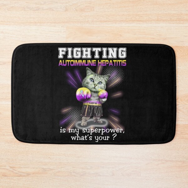 Item preview, Funny Cat Fighting Autoimmune Hepatitis Is My Superpower What's Your designed and sold by Kohend.