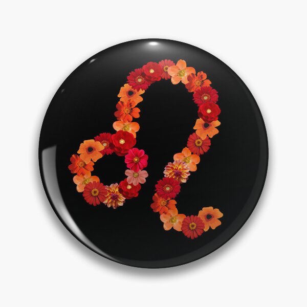Item preview, Flowery Leo Zodiac Symbol designed and sold by Hellofriendco.