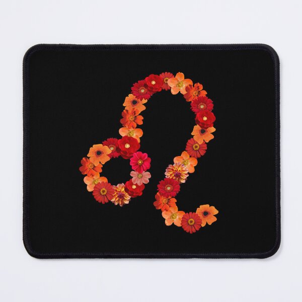 Item preview, Flowery Leo Zodiac Symbol designed and sold by Hellofriendco.