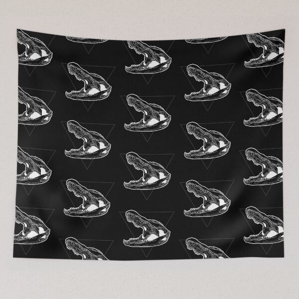 Item preview, Line Art Alligator | Water Alchemy (on black) designed and sold by Karli Mogen.