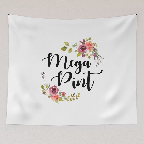 Item preview, Mega Pint Wine Watercolor Flowers designed and sold by KemeDesign.