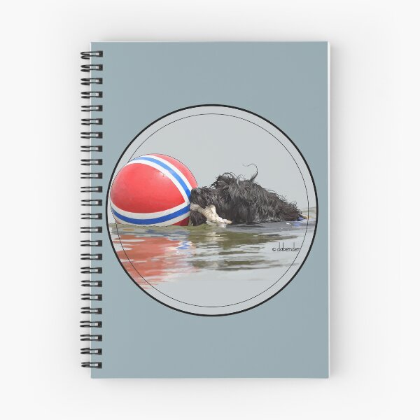 Item preview, Portuguese Water Dog Retrieving a Buoy Ball 2 designed and sold by NatureNotes.