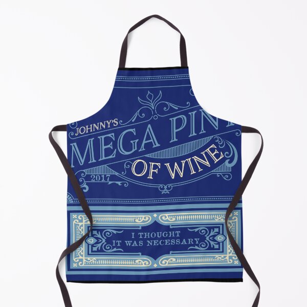 Item preview, Mega Pint Wine Label in Blue designed and sold by KemeDesign.
