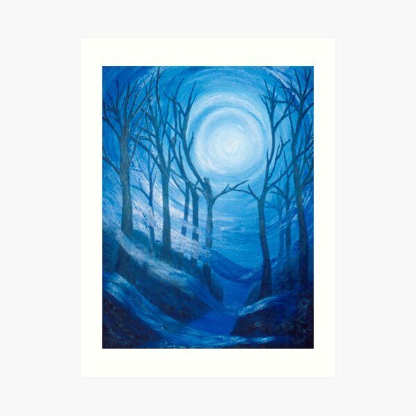 U Storm Moon Kunstdruck
