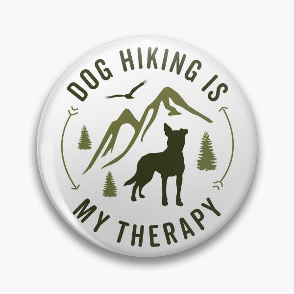 Item preview, Dog Hiking is My Therapy | Minimalist Outdoor Mountain Adventure Dog designed and sold by arlutai.